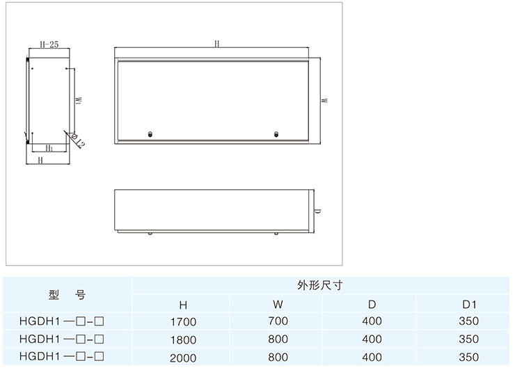 箱体示意图